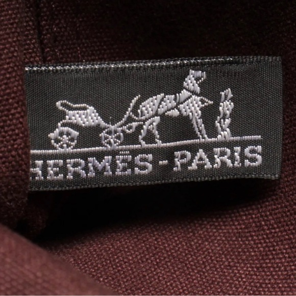 Hermes Fourre Tout PM handbag tote bag silver hardware unisex Brown Pre Loved - Picture 8 of 9